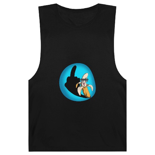 Dirty joke middle finger banana halloween shadow Barnard Tanks