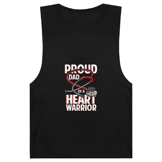 Proud Dad Of A Heart Warrior Coronary Disease CHD Barnard Tanks