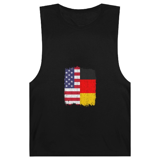 German American US Flag Germany Barnard Tanks