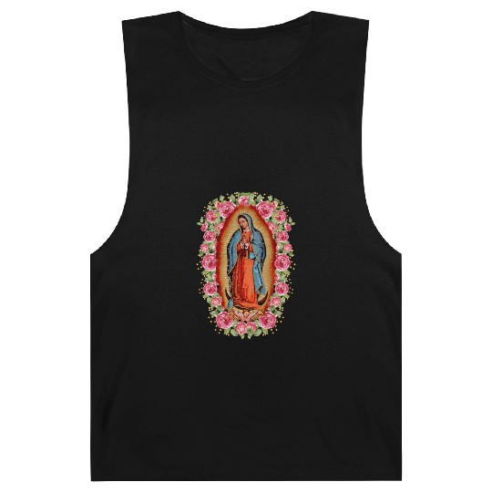 Our Lady Virgen De Guadalupe Virgin Mary Barnard Tanks