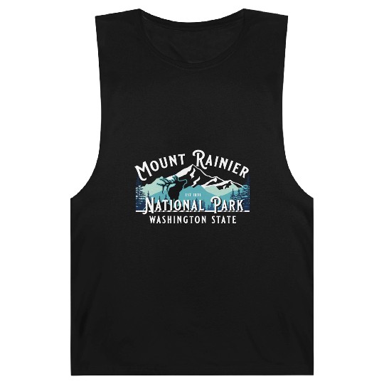 Vintage Mount Rainier National Park Washington Sou Barnard Tanks