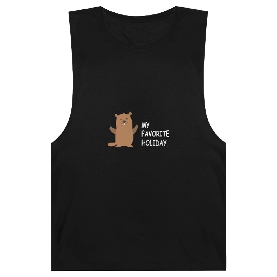 Groundhog Groundhog Day - My Favorite Holiday Barnard Tanks