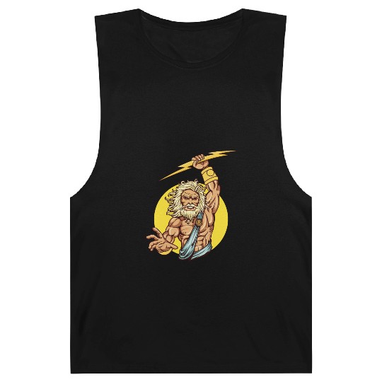 Comic - God Zeus Lightning - bright Barnard Tanks