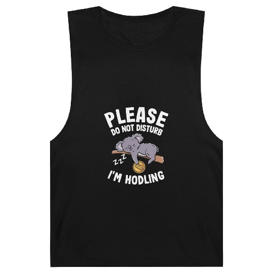 Please Do Not Disturb Funny Bitcoin Koala Hodl BTC Barnard Tanks