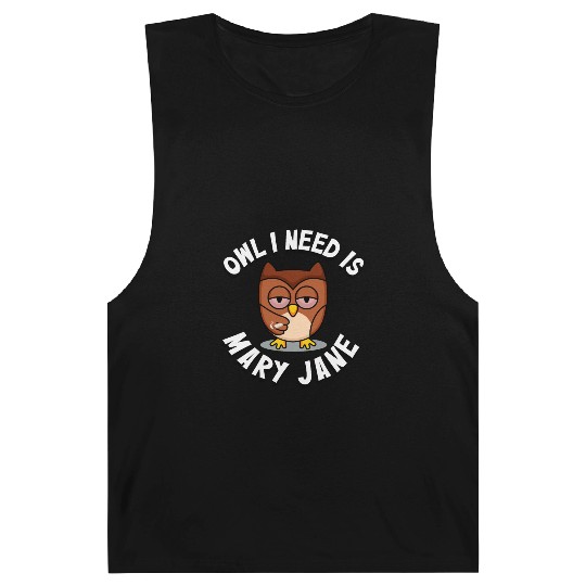 Stoner Owl Stoned Owl Mary Jane night bird Barnard Tanks