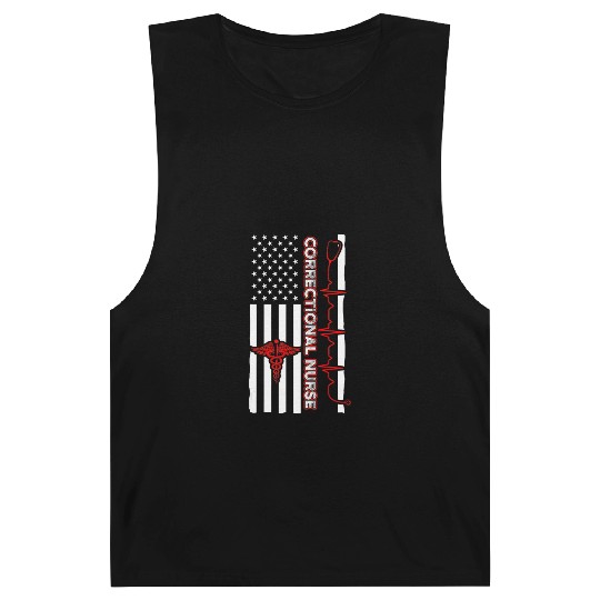 Correctional Nurse USA Flag Nursing RN Barnard Tanks