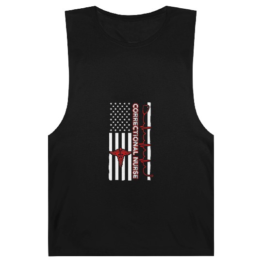 Correctional Nurse USA Flag Nursing RN Barnard Tanks