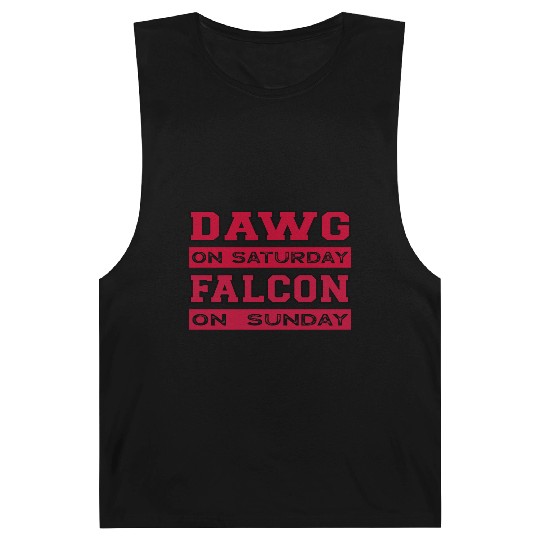 Dawg On Saturday Falcon On Sunday Atlanta Athens F Barnard Tanks