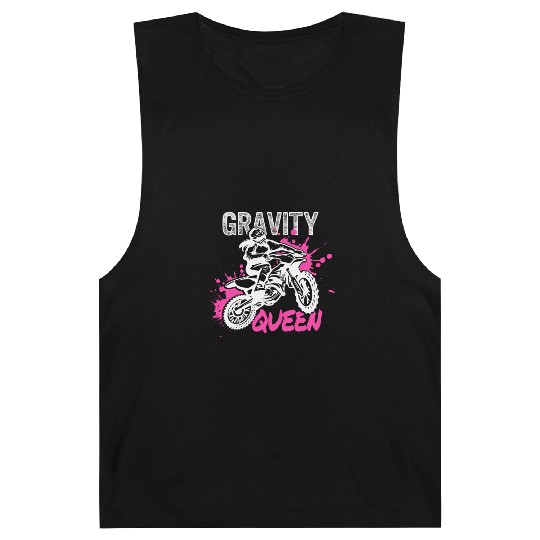 Gravity Queen, Dirt Bike Rider, Womens Barnard Tanks,