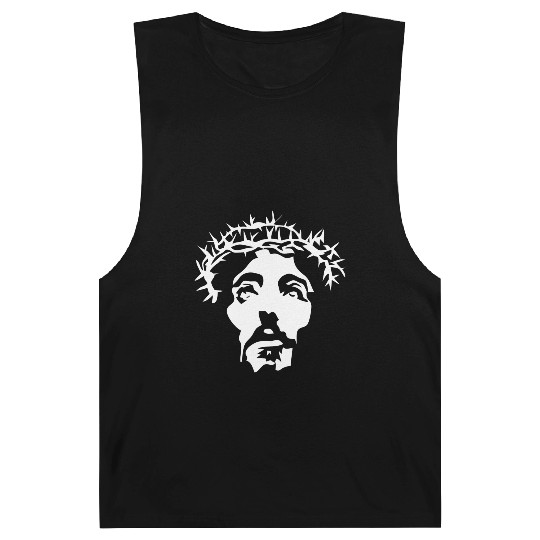 Jesus crown of thorns stencil Barnard Tanks