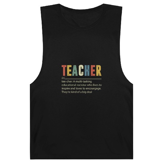 Teacher Multi tasking Educational Rockstar Barnard Tanks