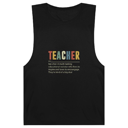 Teacher Multi tasking Educational Rockstar Barnard Tanks