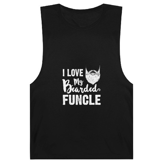 I Love My Bearded Funcle Cool Uncle Family Gift Barnard Tanks