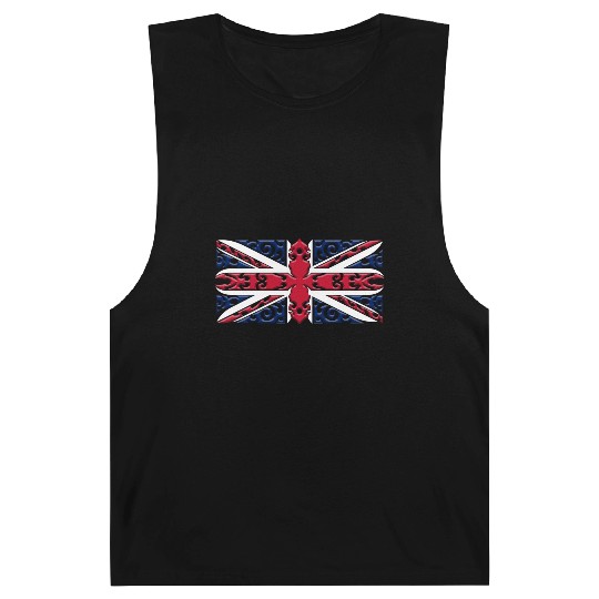 Union Jack British Flag Ornamental Style Barnard Tanks