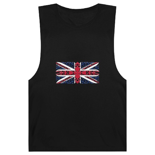 Union Jack British Flag Ornamental Style Barnard Tanks