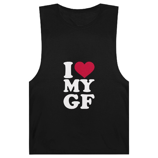 I Love My Gf Girlfriend Barnard Tanks