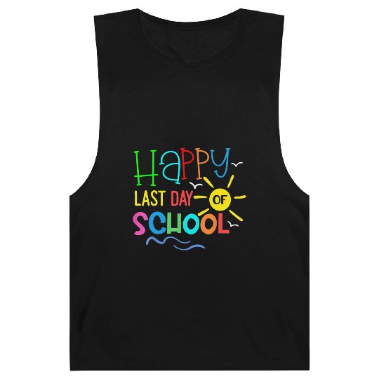 Happy Last Day Of School Teacher Barnard Tanks