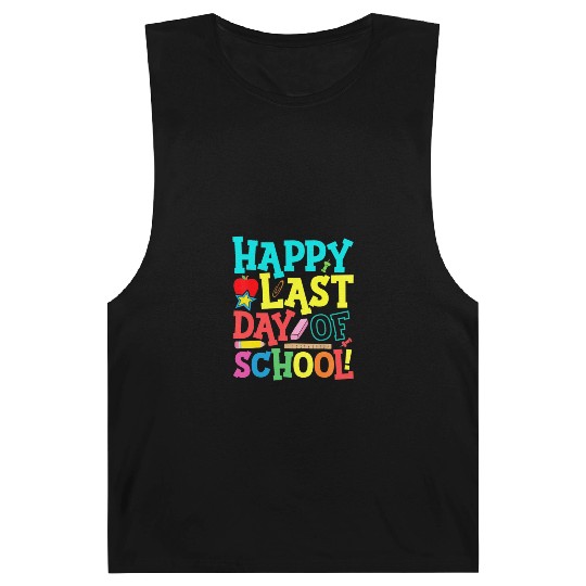 Happy Last Day Of School Teacher Barnard Tanks