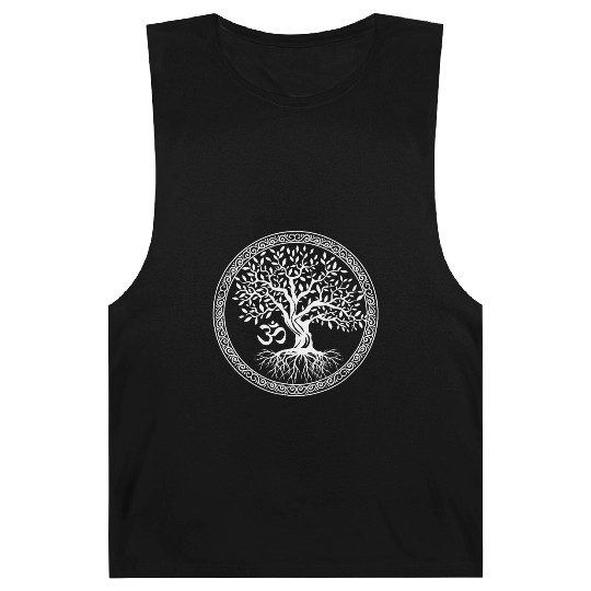 Tree of Life with Om Symbol Yoga Barnard Tanks
