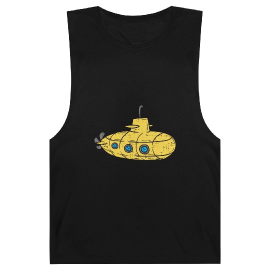 Us Navy Yellow Cartoon Submarine Cute Submariner B Barnard Tanks