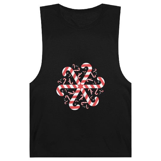 Candy Cane Gift Snowflake Candy Cane Christmas Barnard Tanks