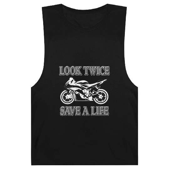 Look Twice Save A Life Motorcycle Bike Safety Barnard Tanks