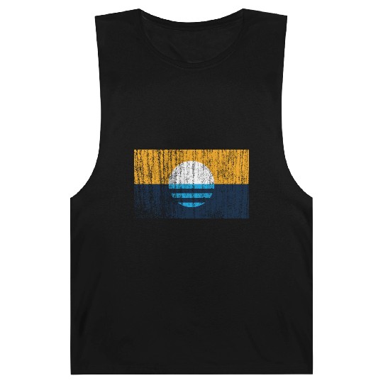People'S Flag Of Milwaukee Vintage Style Distresse Barnard Tanks