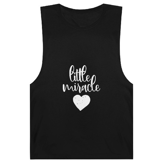 Little Miracle Newborn Announcement Baby Pregnancy Barnard Tanks