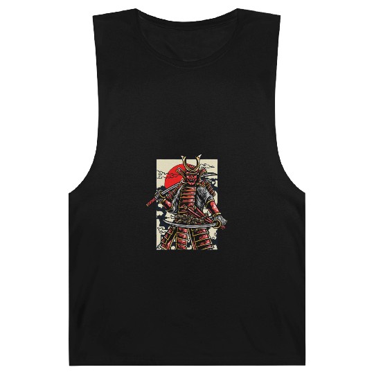 Katana Samurai Ninja Japan Shinobi Warrior Gift Barnard Tanks