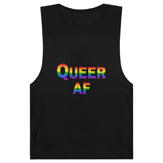 Queer AF Rainbow Spectrum Barnard Tanks