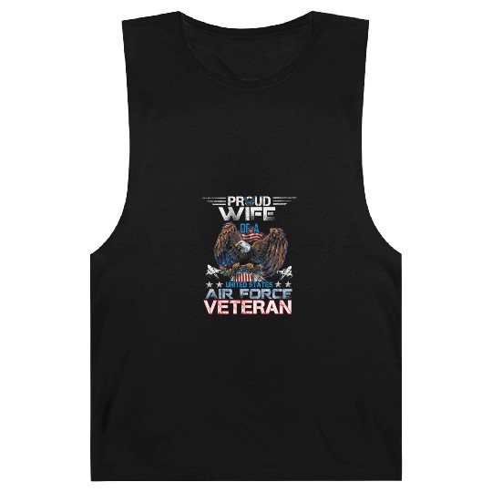 Veteran-Proud Wife Of Us Air Force Veteran Patriot Barnard Tanks