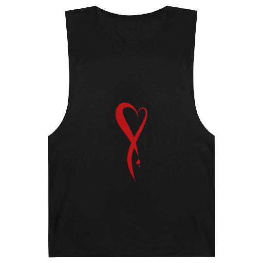 Heart bleeding, hand drawn Barnard Tanks