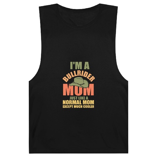 bull riding rodeo mom mother cowboy western Barnard Tanks