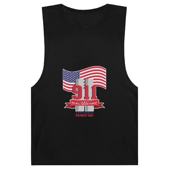 Patriot Day Never Forget 911 Anniversary Barnard Tanks