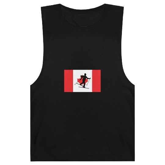 Canada Skiing Winter Sports Gift Barnard Tanks