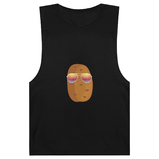 Potato With Sunglasses Barnard Tanks