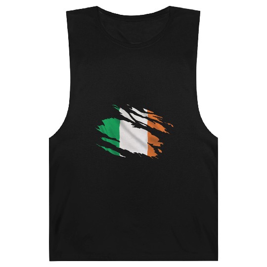 Ireland Ripped Flag Barnard Tanks