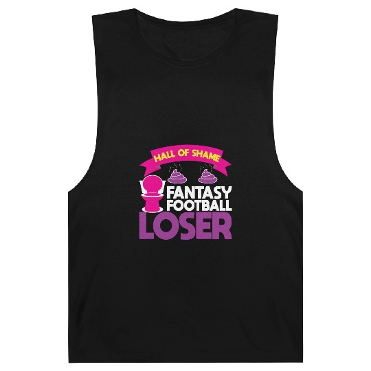Fantasy Football Loser Poop Funny Barnard Tanks