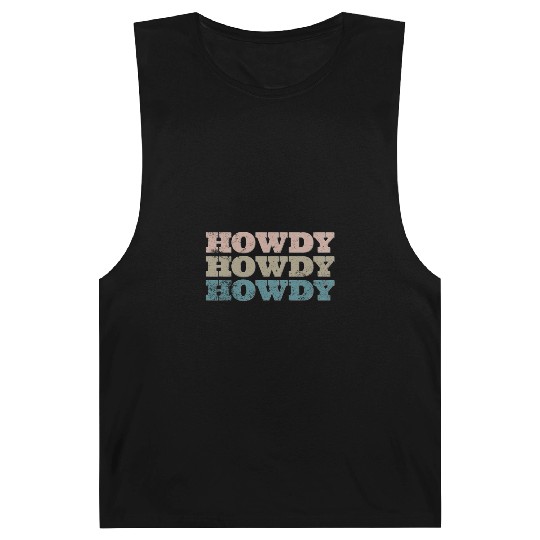 Howdy Western Cowboy Rodeo Country Southern Howdy Barnard Tanks
