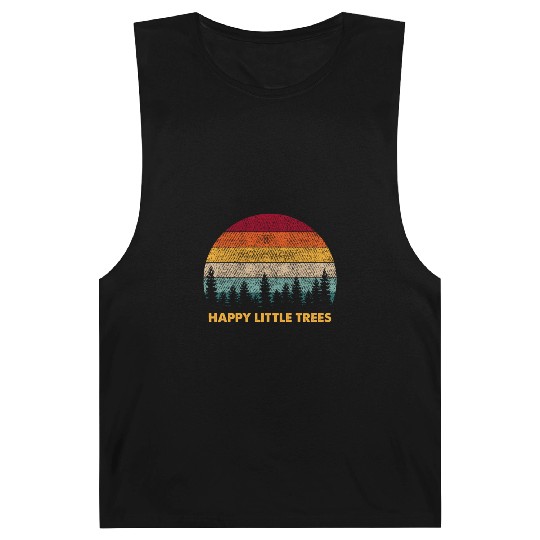 Happy Little Tree Vintage Tree Lover Nature Barnard Tanks