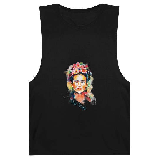 Frida Kahlo Viva Frida Bold And Beautiful Watercol Barnard Tanks