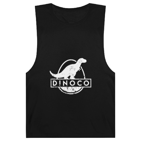 Dinoco White Distressed Barnard Tanks
