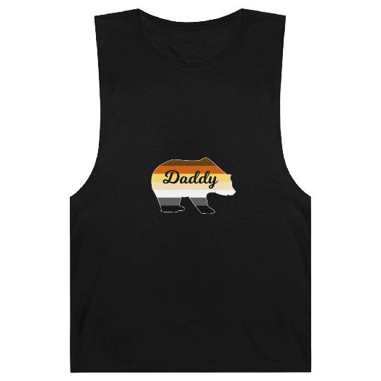 Daddy Bear Gay Pride Gay Bear Couple Flag Cute Lov Barnard Tanks