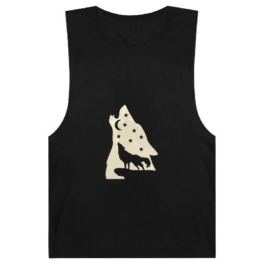 Wolf silhouette howling wolf moonlight Barnard Tanks