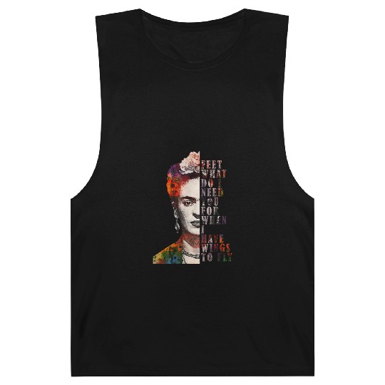 I Have Wing To Fly Frida Kahlo Women Empower 4666 Barnard Tanks