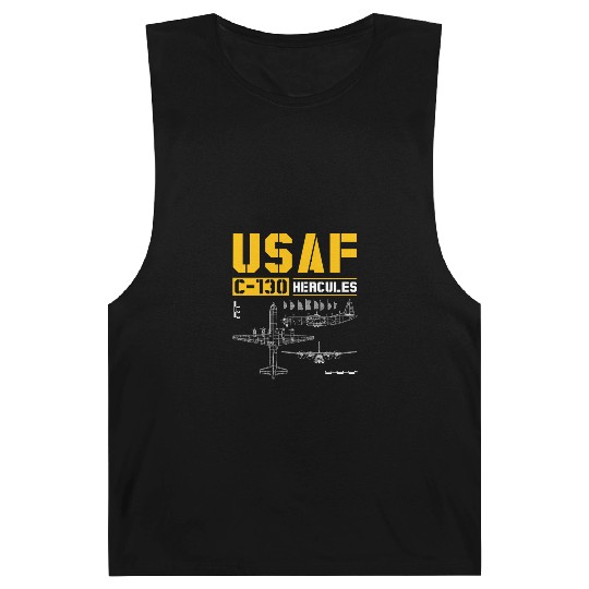 C 130 Hercules US Airborne Fighter Pilot Barnard Tanks