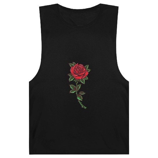 Red rose, Rose stem Barnard Tanks