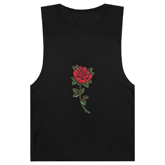 Red rose, Rose stem Barnard Tanks