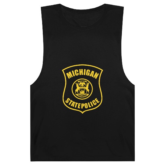 michigan state police logo for black Barnard Tanks