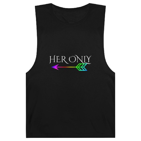 Cute Gay Couple Lesbian Valentines Day T Her Only Barnard Tanks